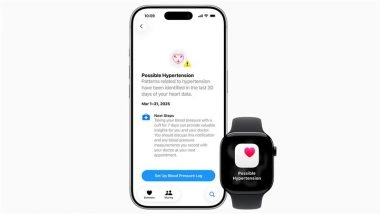 Apple Watch New Feature Update: Hypertension Notifications Available Now in Canada To Alert Early Signs of Chronic High Blood Pressure