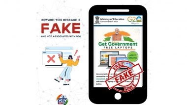 Is the Central Government Giving Free Laptops to Students? PIB Fact Check Debunks Fake Message