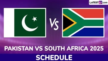 Pakistan vs South Africa 2025: Schedule, Venues, Squads, Live Streaming, Telecast Details and All You Need To Know About PAK vs SA Test, ODI and T20I Series