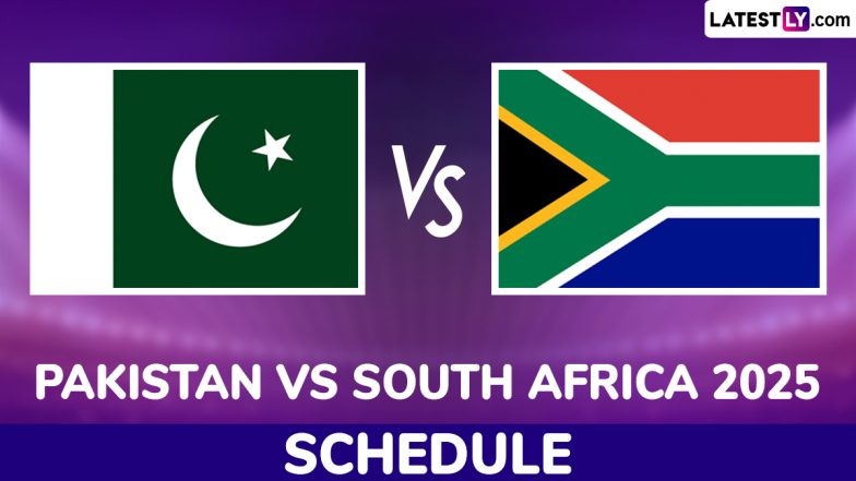 Pakistan vs South Africa 2025: Schedule, Venues, Squads, Live Streaming, Telecast Details and All You Need To Know About PAK vs SA Test, ODI and T20I Series