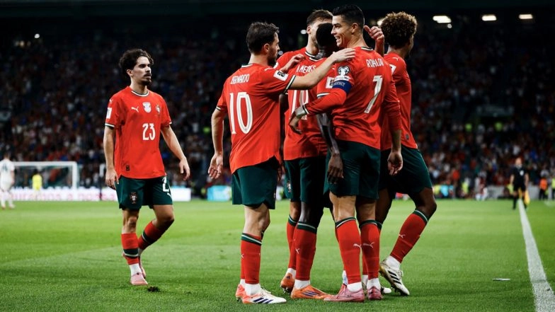How To Watch Portugal vs Armenia FIFA World Cup 2026 European Qualifiers Live Streaming Online in India? Get Free Live Telecast of POR vs ARM & Football Score Updates on TV