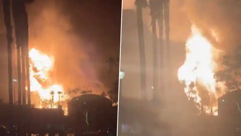 Chevron Refinery Blast: Massive Fire Breaks Out After Explosion at Oil Refinery in Los Angeles’ El Segundo, Horrifying Pictures and Videos Surface
