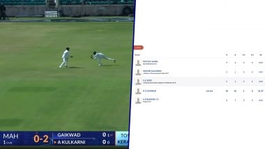 4 Wickets for Just 5 Runs! Maharashtra Off To Disasterous Start As MD Nidheesh, Nedumankuzhy Basil Claim Two Each For Kerala In Ranji Trophy 2025-26 Match