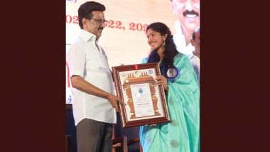 Tamil Nadu CM MK Stalin Presents Kalaimamani Awards to Sai Pallavi, SJ Suryah and Anirudh Ravichander (Watch Video)