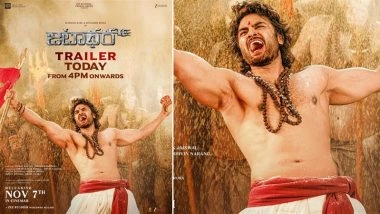 'Jatadhara' Trailer Drops at 4 PM: Makers Reveal Exciting New Poster of Sudheer Babu Ahead of Trailer Reveal (View Pic)
