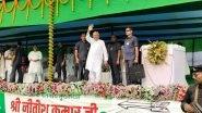 Bihar Assembly Elections 2025: CM Nitish Kumar Showcases Achievements of His Government, Seeks Support for NDA at Dumraon Rally in Buxar (See Pics)