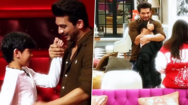 &lsquo;Rise and Fall&rsquo;: Arjun Bijlani&rsquo;s Emotional Reunion With Son Ayaan Leaves Everyone Teary-Eyed; Mahhi Vij Calls Him &lsquo;Best Papa&rsquo; (Watch Video)