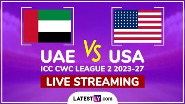 United Arab Emirates vs United States of America ICC Men’s Cricket World Cup League 2 Free Live Streaming Online: How To Watch UAE vs USA ICC CWC League 2 ODI Cricket Match Live Telecast on TV?