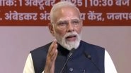 PM Narendra Modi Attends RSS Centenary Celebrations in Delhi, Says &lsquo;Sangh Is Virtuous Incarnation of Eternal National Consciousness&rsquo; (Watch Video)