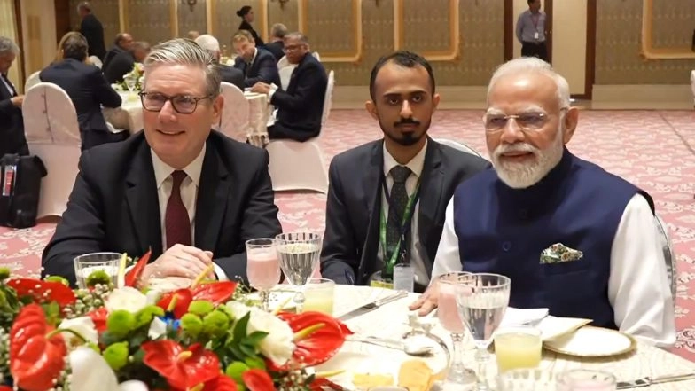 &lsquo;Wonderful Rendition&rsquo;: PM Narendra Modi and UK PM Keir Starmer Enjoy Classical Performance of Ed Sheeran&ndash;Arijit Singh&rsquo;s &lsquo;Sapphire&rsquo; (Watch Video)