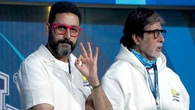 Filmfare Awards 2025: Abhishek Bachchan Pays Tribute to Amitabh Bachchan After Winning Best Actor Award for His Performance in ‘I Want To Talk’ Film (Watch Video)
