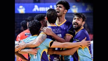Prime Volleyball League 2025: Delhi Toofans Beat Hosts Hyderabad Black Hawks in Straight Sets