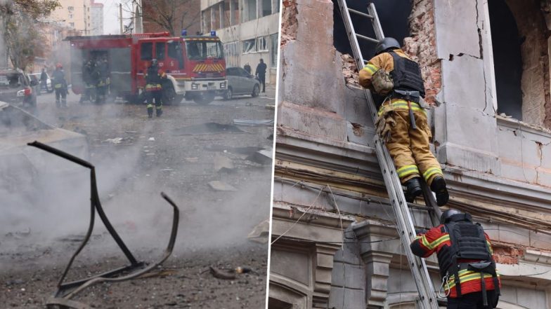 Russia-Ukraine War: 1 Killed, 7 Injured As Russian Drone Strike Hits Kindergarten in Kharkiv (See Pics)