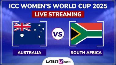 Australia Women vs South Africa Women Free Live Streaming Online of ICC Women’s Cricket World Cup 2025: How To Watch AUS-W vs SA-W CWC Match Free Live Telecast in India?