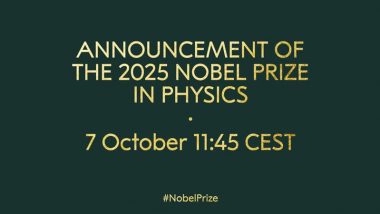 Nobel Prize in Physics 2025 Live Streaming: Watch Winner Announcement by Royal Swedish Academy of Sciences