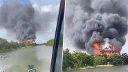 US Fire: Massive Blaze Erupts at SC Judge Diane Goodstein&rsquo;s Beach Home After &lsquo;Explosion&rsquo;, 3 Including Former Senator Arnold Goodstein Hospitalised in South Carolina; Video Surfaces