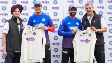 IND vs WI 1st Test 2025: Apollo Tyres Unveils Logo on Indian Men’s National Cricket Team Jersey