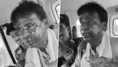 Khagen Murmu Attacked: BJP MP Seriously Injured in Attack in West Bengal’s Jalpaiguri; Disturbing Video Shows Him Covered in Blood