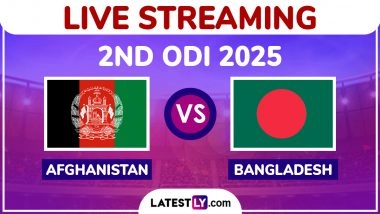 Afghanistan vs Bangladesh Free Live Streaming Online, 2nd ODI 2025: How To Watch AFG vs BAN Cricket Match Live Telecast on TV in India?