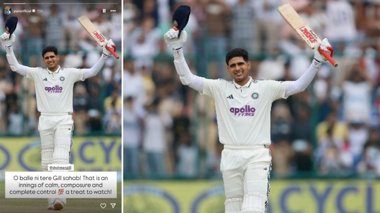 'Calm, Composure and Complete Control' Mentor Yuvraj Singh Praises Team India Captain Shubman Gill For His Century During IND vs WI 2nd Test 2025 (See Pic)