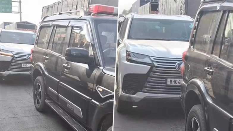 Maharashtra Minister Ganesh Naik Faces Public Criticism After Viral Video Shows His Convoy Driving on Wrong Side To Avoid Traffic Jam of NH 48 Godhbunder Road