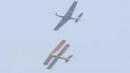 Indian Air Force Day 2025: IAF Displays India&rsquo;s First Indigenous Aircraft Restored HT-2 for First Time, Performs Aerobatics During 93rd Air Force Day Celebrations (See Pics)