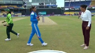 IND-W vs PAK-W ICC Women's World Cup 2025 Toss Report and Playing XI: Pakistan Captain Fatima Sana Elects To Field First, Renuka Thakur Replaces Amanjot Kaur For India