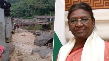 Darjeeling Landslides: President Droupadi Murmu Condoles Loss of Lives in West Bengal Due to Heavy Rainfall and Landslide