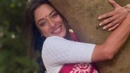 &lsquo;Natural Glory Is Our Biggest Blessing&rsquo;: Rupali Ganguly Shares Love for Nature While Shooting in Filmcity, Hugs Tree in Bandhani Saree (View Post)