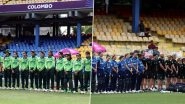 England and Pakistan Women Cricketers Observe Moment of Silence To Pay Respects to Shawaal Zulfiqar&rsquo;s Late Father Ahead of ENG-W vs PAK-W ICC Women's World Cup 2025 Match (See Pics)