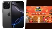 Apple iPhone 16 Pro Price Drop Alert: Smartphone Available at Reduced Price During Flipkart Big Bang Diwali Sale; Check Cashbacks, Offers and More