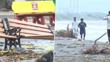 Cyclone Montha Makes Landfall Near Kakinada in Andhra Pradesh; Tamil Nadu To Experience Rain for 6 Days (Watch Video)