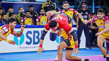 PKL 2025: Super 10s From Bharat Hooda, Vijay Malik Help Telugu Titans Clinch Mini-Qualifier vs Bengaluru Bulls To Reach Pro Kabaddi League Eliminator Three