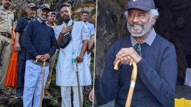 Rajinikanth Pays Visit to Mahavatar Babaji Cave in Himalayas, Swami Dayananda Ashram in Rishikesh; Photos of His Spiritual Retreat Go Viral