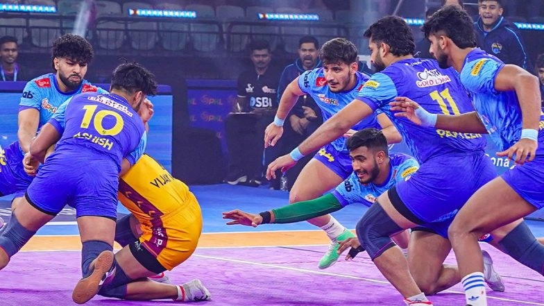 Bengal Warriorz Clinch First-Ever Tie-Break Win, Defeat Telugu Titans After 45-45 Regulation-Time Thriller in PKL 2025