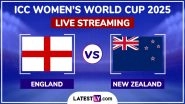 England Women vs New Zealand Africa Women Free Live Streaming Online of ICC Women&rsquo;s Cricket World Cup 2025: How To Watch ENG-W vs NZ-W CWC Match Free Live Telecast in India?