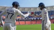 KL Rahul Breaks Nine-Year Wait for Test Century in India; Shubman Gill Becomes Second Captain After Sunil Gavaskar To Score Half-Century on Home Debut