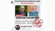 Has India Pulled 500 Billion Pounds From the UK Economy After Keir Starmer&rsquo;s 'Explosive' Comments on Kashmir and Colonial Reparations? PIB Fact Check Debunks Fake Claim Made in Video of YouTube Channel &lsquo;KindomUnveil&rsquo;