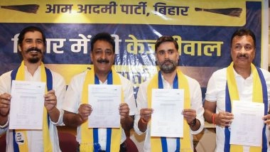Bihar Assembly Elections 2025: AAP Releases Fourth List of 12 Candidates for Vidhan Sabha Polls; Check All Names Here