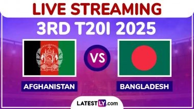 Afghanistan vs Bangladesh Free Live Streaming Online, 3rd T20I 2025: How To Watch AFG vs BAN Cricket Match Live Telecast on TV in India?