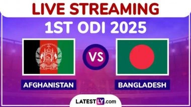 Afghanistan vs Bangladesh Free Live Streaming Online, 1st ODI 2025: How To Watch AFG vs BAN Cricket Match Live Telecast on TV in India?