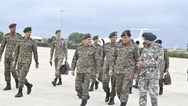 India News | Gujarat: COAS General Upendra Dwivedi Visits Bhuj Air Force Station, Interacts with IAF Officials