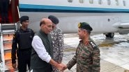 India News | Gujarat: Rajnath Singh Arrives in Bhuj, to Celebrate Dussehra with Troops Tomorrow
