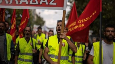 World News | Nationwide Strike in Greece over Labour Laws Halts Public Services