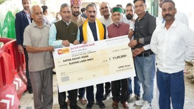 India News | Solan's Arhati Association Donates over Rs 16 Lakh for Himachal CM Disaster Relief Fund