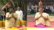 India News | President Murmu Pays Tribute to Mahatma Gandhi, Lal Bahadur Shastri on Their Birth Anniversary