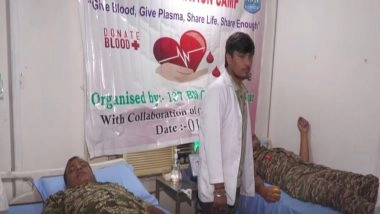 India News | J-K: 137 Battalion of the CRPF Organises Blood Donation Camp at Udhampur