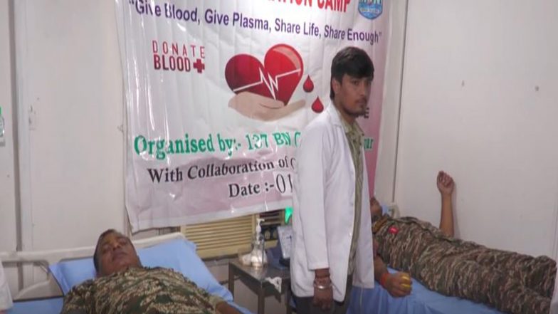 India News | J-K: 137 Battalion of the CRPF Organises Blood Donation Camp at Udhampur