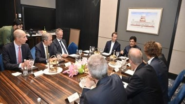 Business News | Piyush Goyal Discusses Opportunities in Aviation Sector with Airbus Chairman Rene Obermann