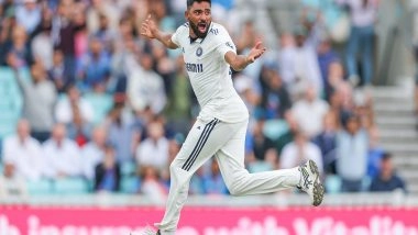 Sports News | Ahmedabad Test: Siraj's Fiery Spell Puts West Indies on Backfoot at Lunch on Day 1